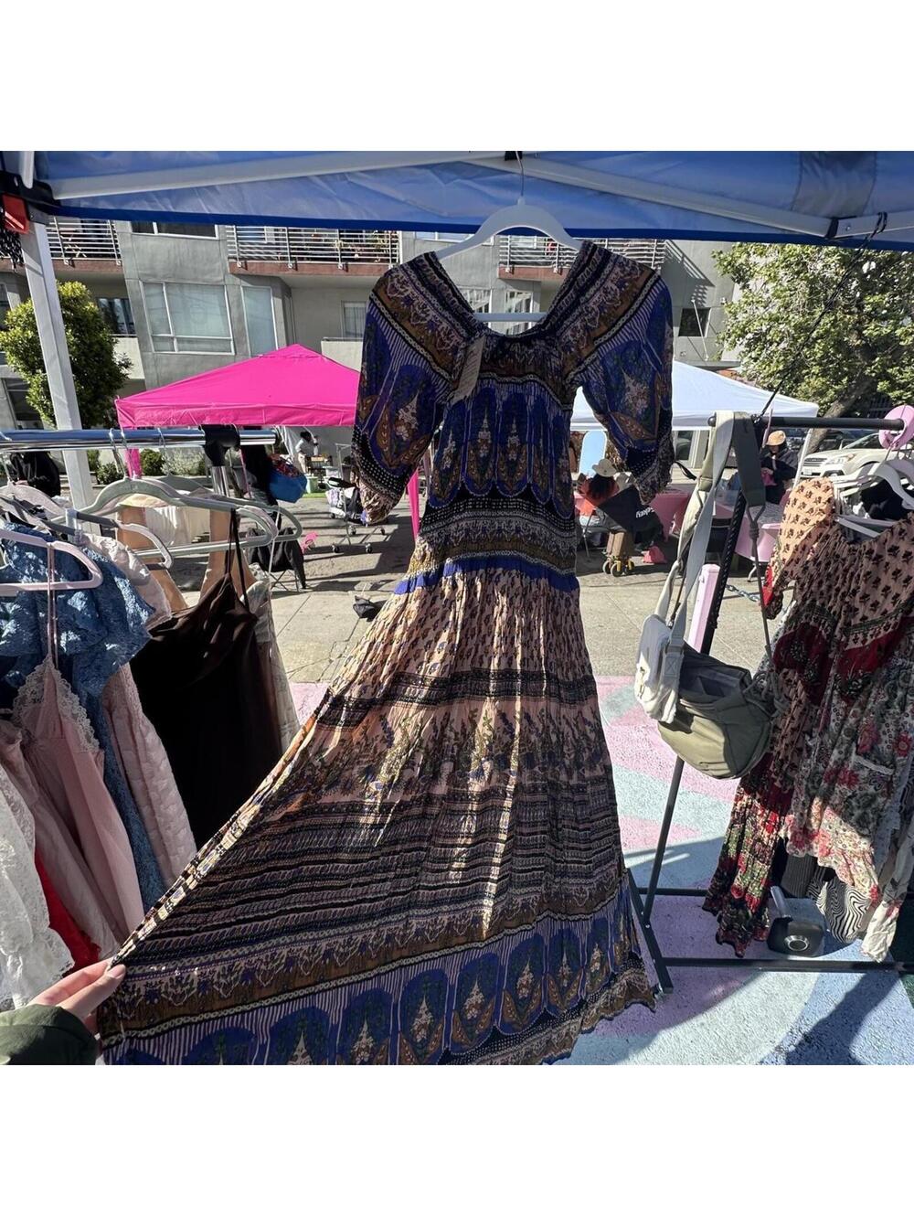Women's Multi and Blue Dress